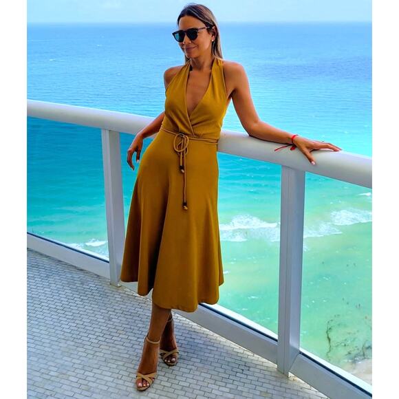 RARE!!! ZARA Halter Neck Dress NWT - Picture 9 of 16